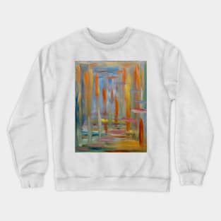 mixing of colors with neon and metallic paint Crewneck Sweatshirt